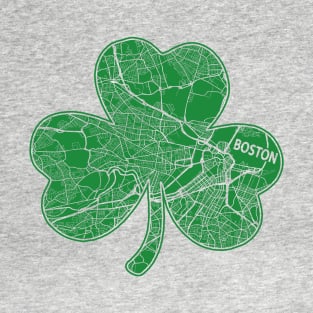 Boston Green Shamrock Ireland St. Patricks Irish Heritage T-Shirt